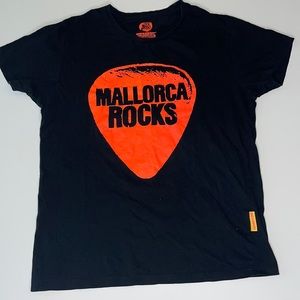 Mallorca rocks guitar pic tshirt